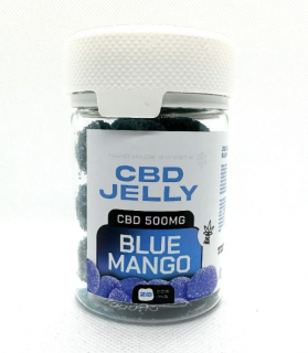 CZECHCBD CBD Jelly 500 mg - modré mango, 20 ks