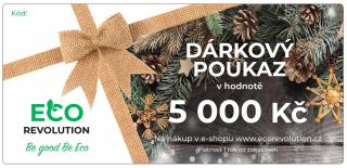 Dárkový poukaz EcoRevolution - 5 000 Kč Varianta poukazu: Elektronický poukaz