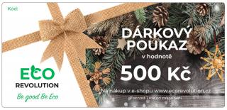 Dárkový poukaz EcoRevolution - 500 Kč Varianta poukazu: Elektronický poukaz