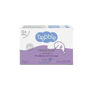 Dětské krémové mýdlo s levandulí Bebble, 75 g
