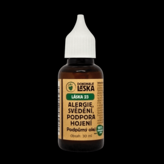 Dokonalá láska LÁSKA 23 - Alergie, hojení, svědění - podpůrný olej, 30 ml