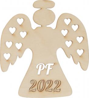Dřevěný anděl PF 10 x 9 cm