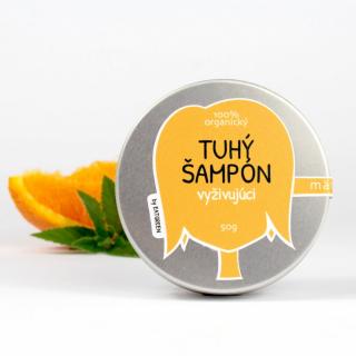 EatGreen Tuhý šampon na vlasy - máta a pomeranč, 50 g