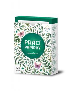 EcoHaus prací papírky Bez parfemace, 60ks