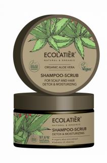 ECOLATIER - Šamponový peeling na vlasy a pokožku hlavy, detox a hydratace, ALOE VERA, 300 g