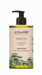 ECOLATIER - Tekuté mýdlo na ruce, jemnost a citlivost, OLIVA, 460 ml