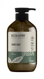 ECOLATIER URBAN - Tekuté mýdlo na ruce – Bazalka a Jojoba, 400 ml, EXPIRACE