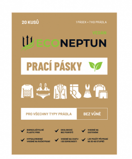 EcoNeptun prací pásky bez vůně, 20ks