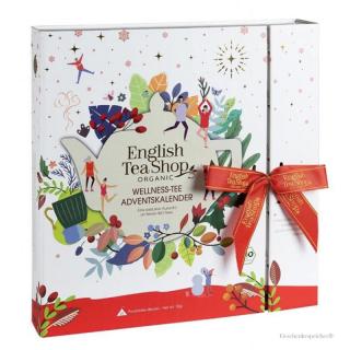 English Tea Shop Bílý adventní kalendář Wellness, 25 pyramidek ETS