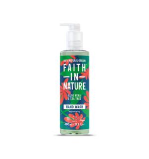 Faith in Nature antibakteriální tekuté mýdlo Aloe Vera & Tea Tree, 400ml