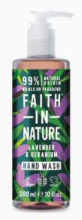 Faith in Nature antibakteriální tekuté mýdlo Lavandule&Pelargonie, 400ml