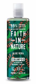 Faith in Nature přírodní šampon s Aloe Vera, 400ml