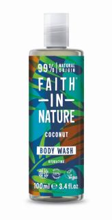 Faith in Nature přírodní sprchový gel Kokos cestovní, 100ml