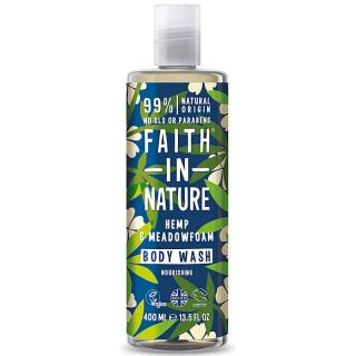 Faith in Nature přírodní sprchový gel konopí a mokřadka, 400ml