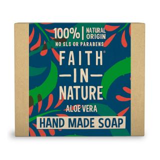 Faith in Nature rostlinné tuhé mýdlo s pravým Aloe Vera, 100 g