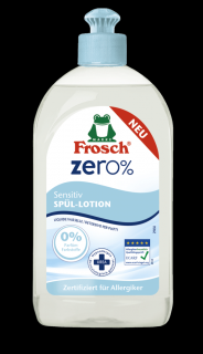 Frosch EKO ZERO% Prostředek na mytí nádobí pro citlivou pokožku, 500 ml
