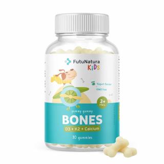 FutuNatura Kids BONES - Gumové bonbony na podporu kostí, 30 ks