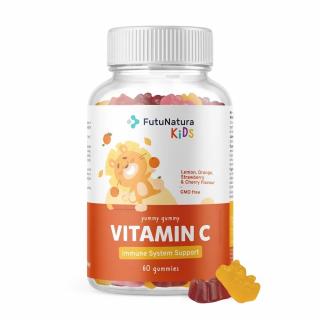 FutuNatura Kids VITAMIN C – Gumové bonbony pro děti, 60ks