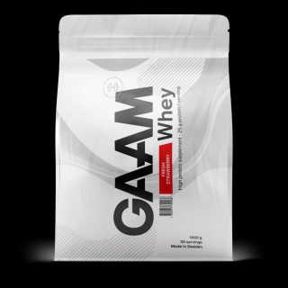 GAAM 100% WHEY PREMIUM- fresh strawberry, 1000g