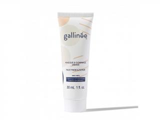 Gallinée prebiotická pleťová maska ​​a peeling na obličej, 30 ml