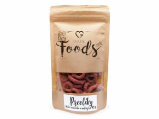 GOODIE Preclíky v bílé čokoládě s malinami 80 g