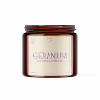 GOODIE Svíčka s bavlněným knotem - Geranium 80 g
