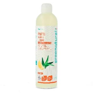 Greenatural Prostředek na mytí nádobí aloe vera a citron, 500 ml