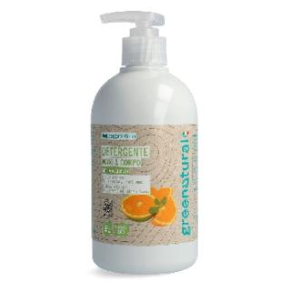 Greenatural Tekuté mýdlo na tělo a ruce máta a pomeranč BIO, 500 ml