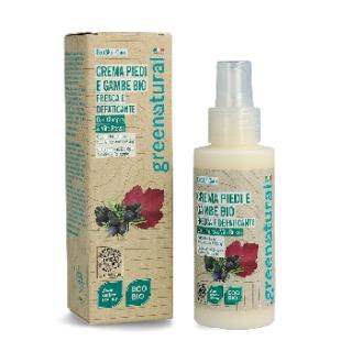 Greenatural Výživný krém na nohy třezalka a jalovec BIO, 100 ml