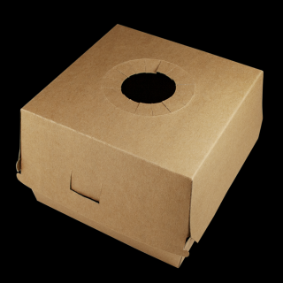 Hamburger box / krabička EKO na hamburger 135x135x100 mm hnědý bal/50 ks Balení: 250
