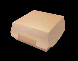 Hamburger box / krabička EKO na hamburger 140x140x70 mm hnědý bal/50 ks Balení: 250