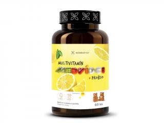 Herbavia Multivitamín medvídci + probio, 60 ks