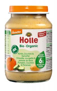 Holle Bio Cuketa s dýní a bramborem pro děti od 6. měsíce, 190 g