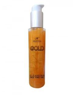 Hristina Přírodní obličejové gel tonikum se zlatem, 125 ml