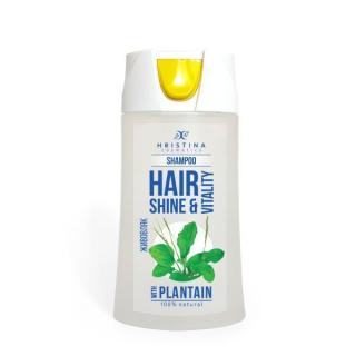 Hristina Přírodní šampon jitrocel pro zdravé a silné vlasy, 200 ml