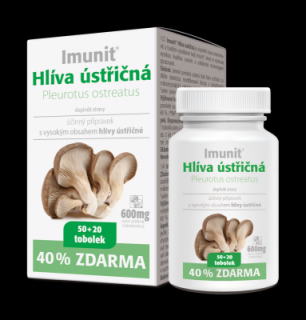 Imunit Hlíva ústřičná, 50+20 tobolek zdarma