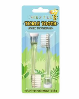 Jack N´Jill náhradní hlavice na Sonický kartáček Tickle Tooth 2 ks