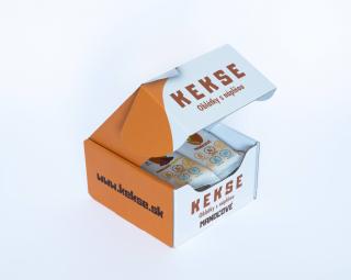 KEKSE Oplatky s mandlovou náplní, box 8ks