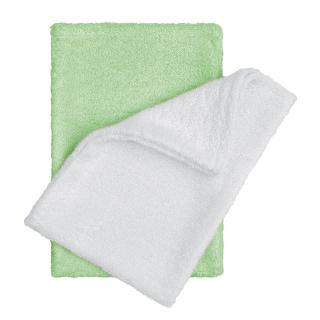 Koupací žínky - rukavice, white+green / bílá+zelená