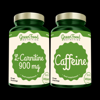 L-Carnitin 900mg 60 kapslí + Caffeine 60 kapslí