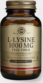 L-Lysin 1000 mg, Solgar, 50 kapslí