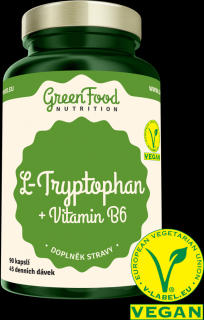 L-Tryptophan + Vitamin B6 90 kapslí