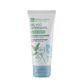 laSaponaria Čisticí gel na obličej Deep Pure BIO- vyhovuje smíšené i mastné pleti, 100 ml