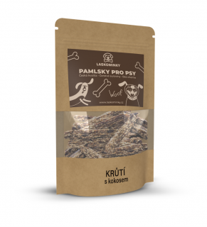 Laskominky Pamlsky krůtí s kokosem Hmotnost: 100 g