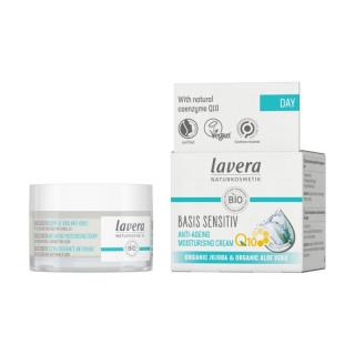 lavera Basis Sensitiv Anti-Ageing Hydratační pleťový krém s Q10, 50 ml