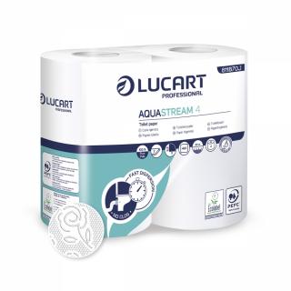 LUCART AQUASTREAM 4 - toaletní papír, 4 ks