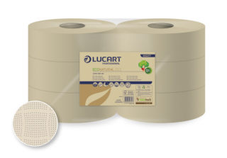 Lucart Econatural 23J jumbo - toaletní papír 190 m, 6 ks