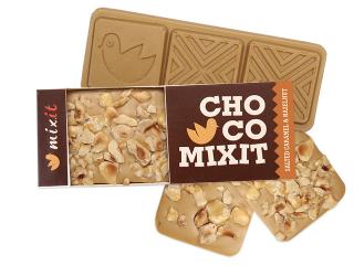 Mixit Čokoláda Mini - Bílá s karamelem a lískovými ořechy, 1 ks