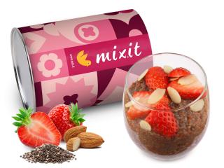 Mixit Fitness Chia puding - Protein a jahoda, 400g