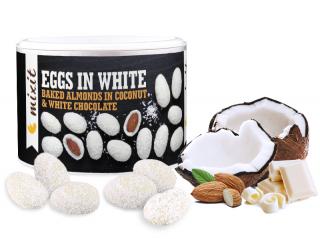 Mixit Kokosová vejce s mandlemi v bílé čokoládě , 240g